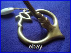 LAMPE BRONZE TULIPE DAUM era MULLER ART DECO/NOUVEAU PATE DE VERRE 1900