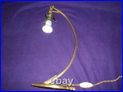 LAMPE BRONZE TULIPE DAUM era MULLER ART DECO/NOUVEAU PATE DE VERRE 1900