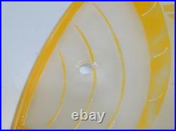 -LE VERRE FRANCAIS BELLE COUPE DE LUSTRE PATE de VERRE ART DECO SUSPENSION