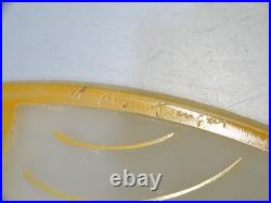 -LE VERRE FRANCAIS BELLE COUPE DE LUSTRE PATE de VERRE ART DECO SUSPENSION