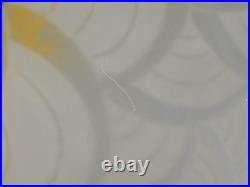 -LE VERRE FRANCAIS BELLE COUPE DE LUSTRE PATE de VERRE ART DECO SUSPENSION