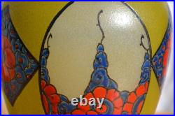 LEUNE (1861-1930) Vase en verre Art déco