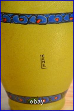 LEUNE (1861-1930) Vase en verre Art déco