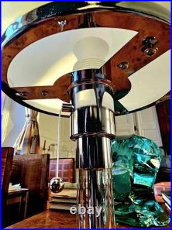 Lamp de table art deco verre dépoli 37cm lampe design vintage e27 Lamp de table art deco verre dépoli 37cm lampe design vintage e27