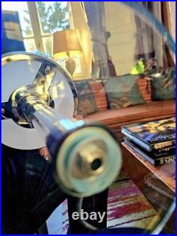 Lamp de table art deco verre dépoli 37cm lampe design vintage e27