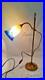Lampe Art Déco Monte Et Baisse Col De Cygne Et Pte De Verre Circa 1930