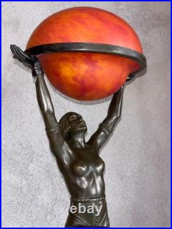 Lampe Danseuse à la coupe Max Le Verrier Art Déco