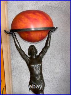 Lampe Danseuse à la coupe Max Le Verrier Art Déco