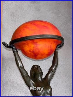 Lampe Danseuse à la coupe Max Le Verrier Art Déco