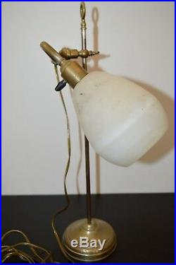 Lampe De Bureau Orientable Tulipe Pate De Verre Degue Art Deco Lampe A Poser