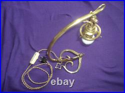 Lampe Pied Bronze Art Nouveau/deco Pour Tulipe Daum Muller Pate De Verre