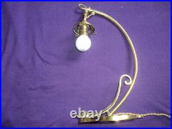 Lampe Pied Bronze Art Nouveau/deco Pour Tulipe Daum Muller Pate De Verre