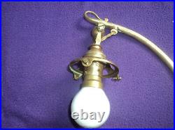 Lampe Pied Bronze Art Nouveau/deco Pour Tulipe Daum Muller Pate De Verre