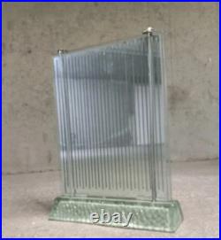 Lampe Radiateur René COULON St GOBAIN Art DÉCO 1930 Verre Gravé