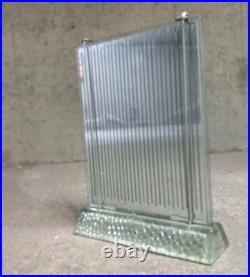 Lampe Radiateur René COULON St GOBAIN Art DÉCO 1930 Verre Gravé