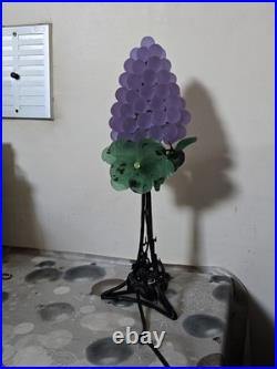 Lampe art deco Grappes Raisin Murano Feuilles