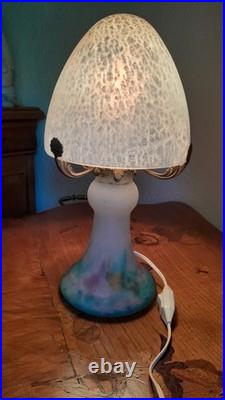 Lampe art déco pâte de verre Muller Frères Lunéville
