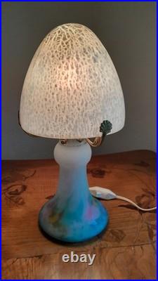 Lampe art déco pâte de verre Muller Frères Lunéville