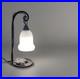 Lampe art deco vintage fer forgé potence tulipe pate de verre dlg Pierre Gilles