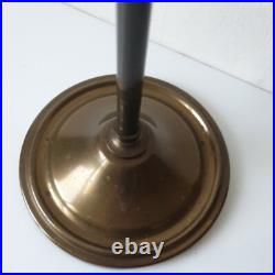 Lampe bureau inclinable reglable ancienne rotule metal et verre art deco 1900