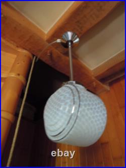 Lampe de Plafond Globe Art Déco Tchécoslovaquie