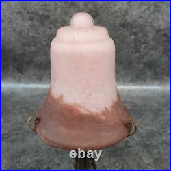 Lampe en fer forgé et pate de verre art déco ref AP174