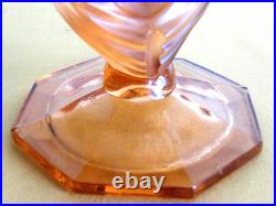 Libochovice Vase Verre Art Deco Nu Femme Josef Feigl Art Glass