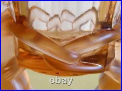 Libochovice Vase Verre Art Deco Nu Femme Josef Feigl Art Glass