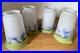 Lot 4 Tulipes Art Deco En Pate De Verre Ancienne Signees Noverdy France Lustre