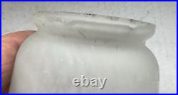 Lot 4 Tulipes Art Deco En Pate De Verre Ancienne Signees Noverdy France Lustre