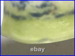 Lot 4 Tulipes Art Deco En Pate De Verre Ancienne Signees Noverdy France Lustre