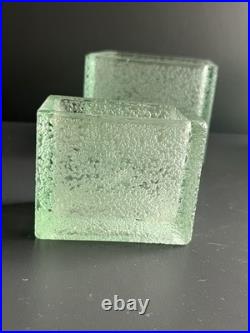 Lot De 3 Pot Ou Vases En Verre Dégagé L'acide Daum Nancy Art Déco