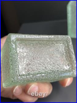 Lot De 3 Pot Ou Vases En Verre Dégagé L'acide Daum Nancy Art Déco