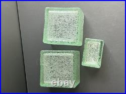 Lot De 3 Pot Ou Vases En Verre Dégagé L'acide Daum Nancy Art Déco