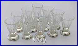 Lot de 12 Verres à Liqueur Art Déco Argent Massif / Silver Shot Glasses