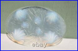Lot de 3 supports en verre opalescent art déco Verlys