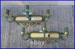 Luminaire Art Déco Magnifique Appliques doubles et miroir DLG SUBES ADNET LELEU