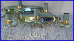 Luminaire Art Déco Magnifique Appliques doubles et miroir DLG SUBES ADNET LELEU