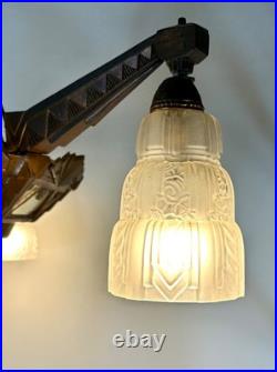 Lustre Art déco 4 feux 1930