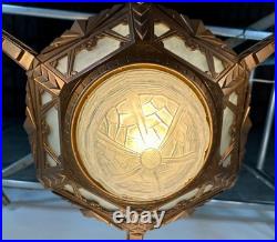 Lustre Art déco 4 feux 1930