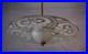 Lustre Art déco en verre dépoli et miroité 1940's