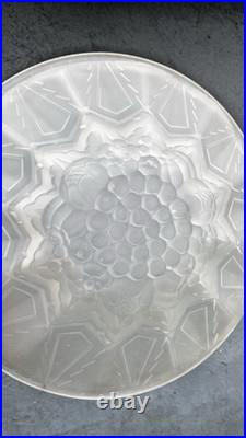 Lustre Fer Forgé Art Déco En Verre Moulé 1930 Verrerie Des Hanots