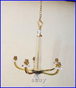 Lustre art deco attribué a Jacques Adnet, années 50/60