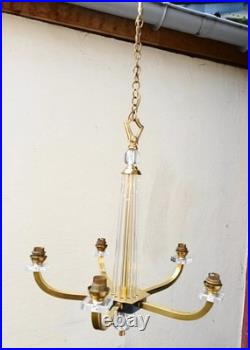 Lustre art deco attribué a Jacques Adnet, années 50/60