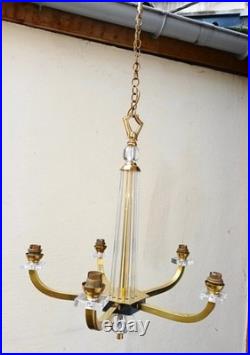 Lustre art deco attribué a Jacques Adnet, années 50/60