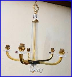 Lustre art deco attribué a Jacques Adnet, années 50/60