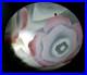 Lustre plafonnier ART DECO MAXONADE Paris Verre émaillé Rose Era Loys Lucha