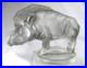 Magnifique Sujet Sanglier Mascotte Auto Rene Lalique Verre Art Deco No Vase