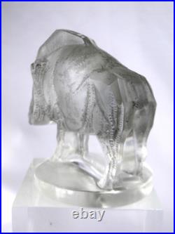 Magnifique Sujet Sanglier Mascotte Auto Rene Lalique Verre Art Deco No Vase