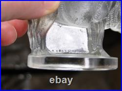 Magnifique Sujet Sanglier Mascotte Auto Rene Lalique Verre Art Deco No Vase